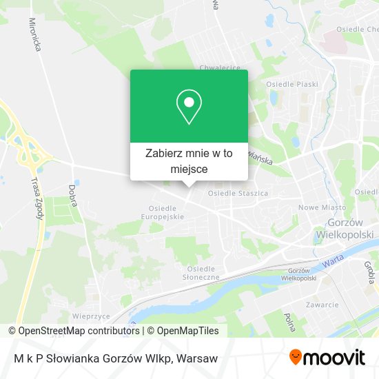 Mapa M k P Słowianka Gorzów Wlkp