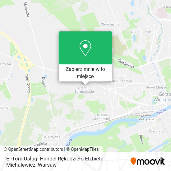 Mapa El-Tom Usługi Handel Rękodzieło Elżbieta Michalewicz