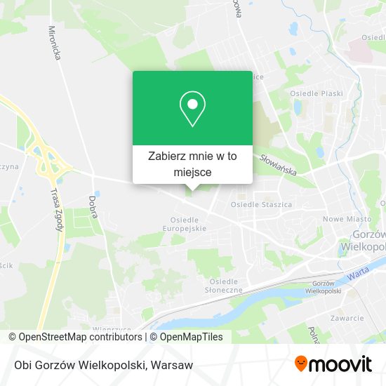 Mapa Obi Gorzów Wielkopolski