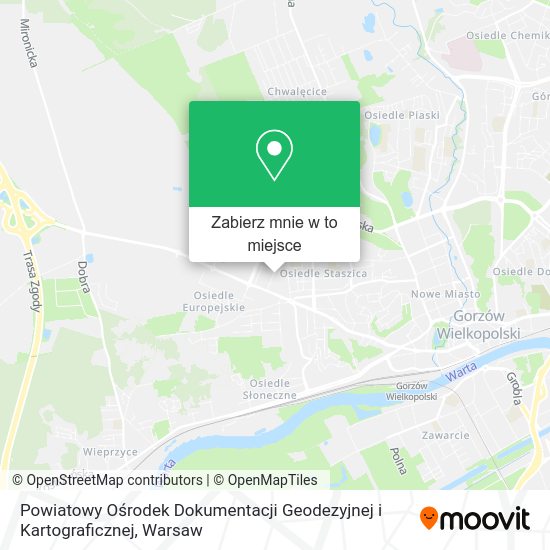 Mapa Powiatowy Ośrodek Dokumentacji Geodezyjnej i Kartograficznej