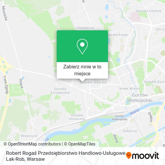 Mapa Robert Rogaś Przedsiębiorstwo Handlowo-Usługowe Lak-Rob