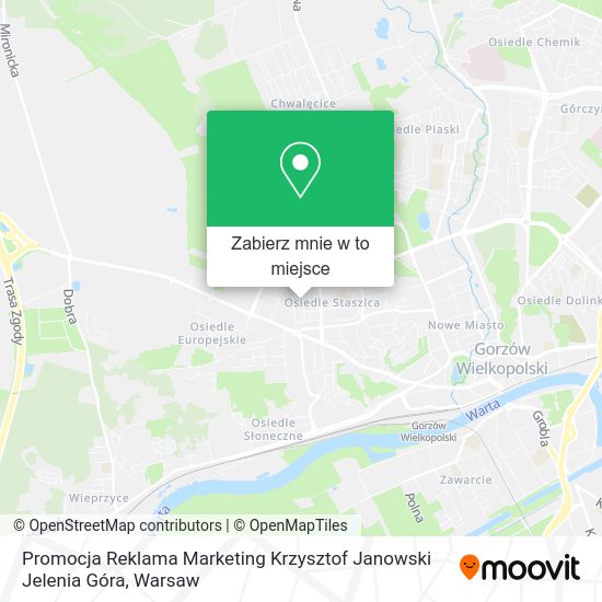 Mapa Promocja Reklama Marketing Krzysztof Janowski Jelenia Góra