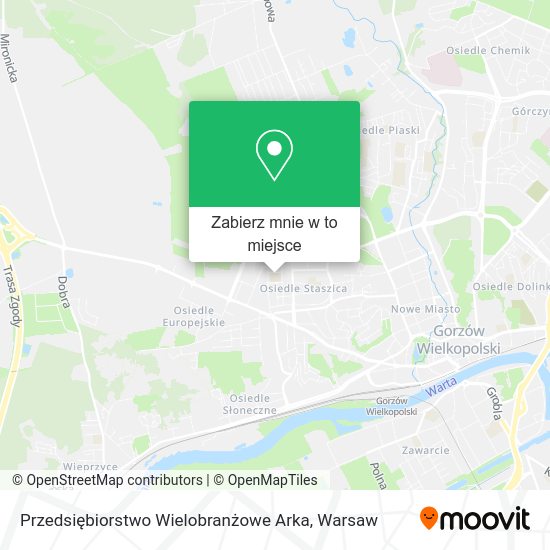 Mapa Przedsiębiorstwo Wielobranżowe Arka