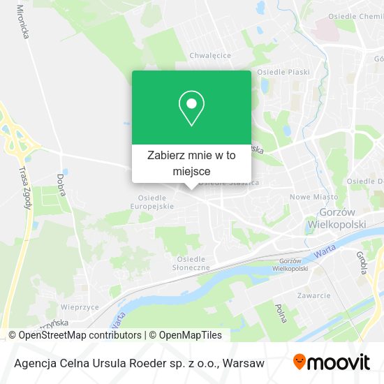 Mapa Agencja Celna Ursula Roeder sp. z o.o.