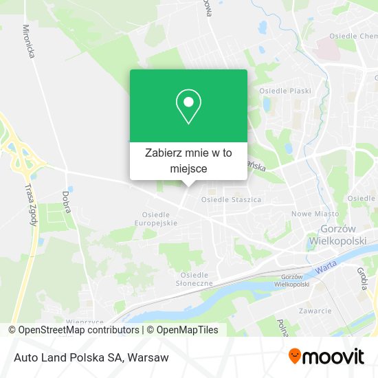 Mapa Auto Land Polska SA