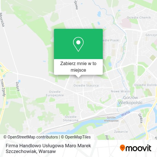 Mapa Firma Handlowo Usługowa Maro Marek Szczechowiak