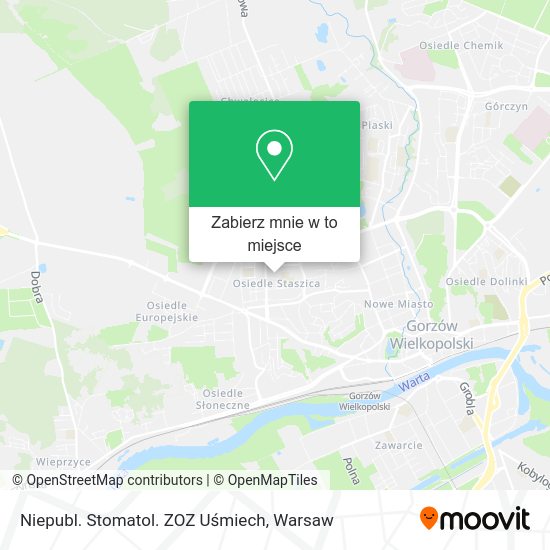 Mapa Niepubl. Stomatol. ZOZ Uśmiech