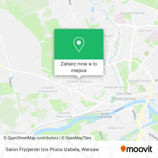 Mapa Salon Fryzjerski Izis Pruna Izabela