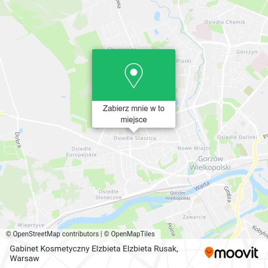 Mapa Gabinet Kosmetyczny Elzbieta Elzbieta Rusak