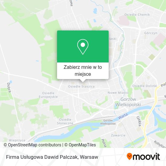 Mapa Firma Usługowa Dawid Palczak