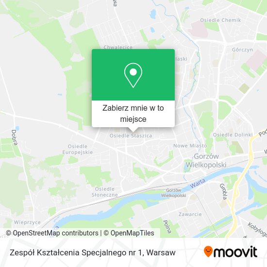 Mapa Zespół Kształcenia Specjalnego nr 1