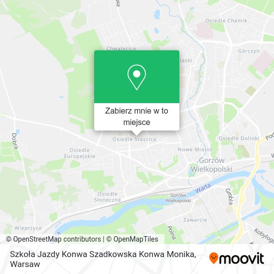 Mapa Szkoła Jazdy Konwa Szadkowska Konwa Monika