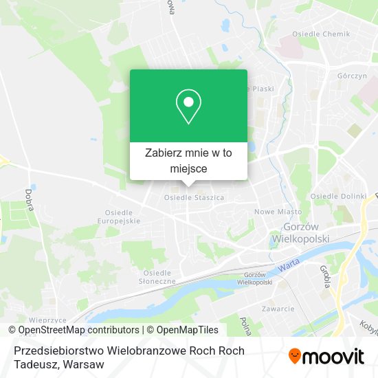 Mapa Przedsiebiorstwo Wielobranzowe Roch Roch Tadeusz