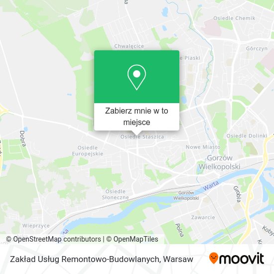 Mapa Zakład Usług Remontowo-Budowlanych