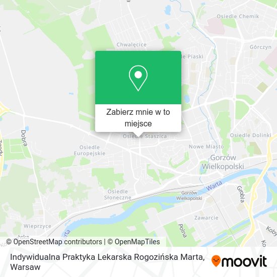 Mapa Indywidualna Praktyka Lekarska Rogozińska Marta