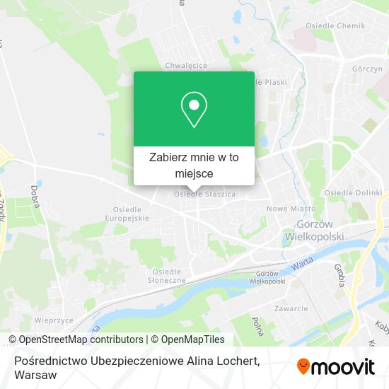 Mapa Pośrednictwo Ubezpieczeniowe Alina Lochert