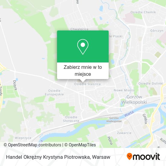 Mapa Handel Okrężny Krystyna Piotrowska