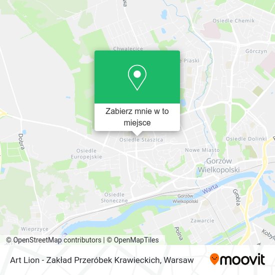 Mapa Art Lion - Zakład Przeróbek Krawieckich