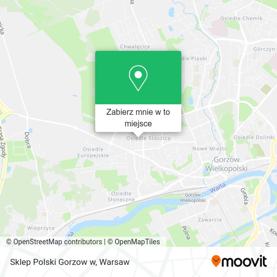 Mapa Sklep Polski Gorzow w