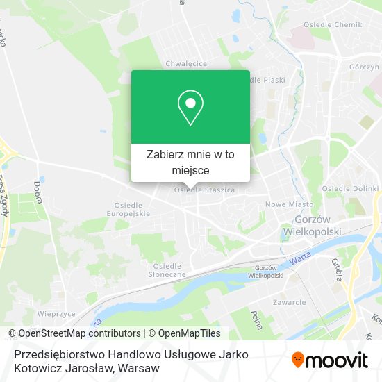 Mapa Przedsiębiorstwo Handlowo Usługowe Jarko Kotowicz Jarosław