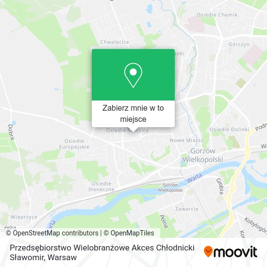 Mapa Przedsębiorstwo Wielobranżowe Akces Chłodnicki Sławomir