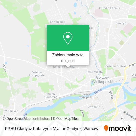 Mapa PPHU Gładysz Katarzyna Mysior-Gładysz