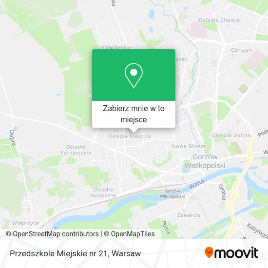 Mapa Przedszkole Miejskie nr 21