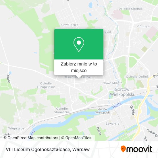 Mapa VIII Liceum Ogólnokształcące