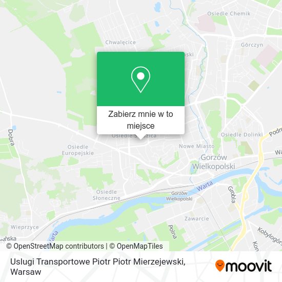 Mapa Uslugi Transportowe Piotr Piotr Mierzejewski