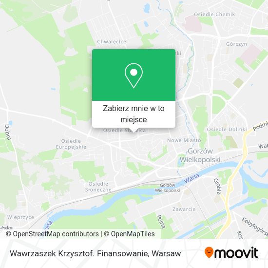 Mapa Wawrzaszek Krzysztof. Finansowanie