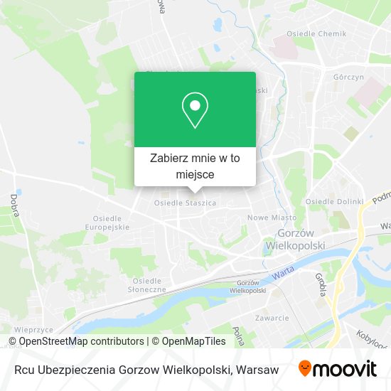 Mapa Rcu Ubezpieczenia Gorzow Wielkopolski