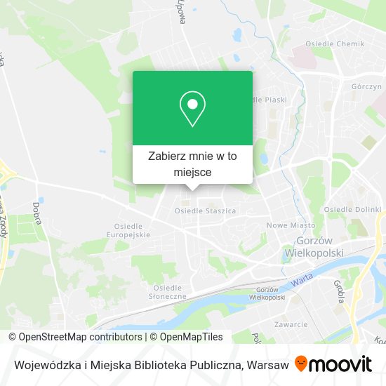 Mapa Wojewódzka i Miejska Biblioteka Publiczna