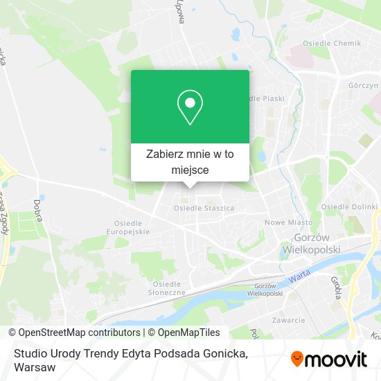 Mapa Studio Urody Trendy Edyta Podsada Gonicka