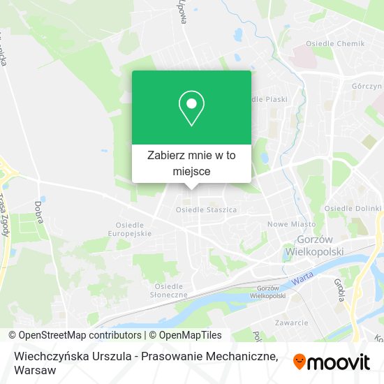 Mapa Wiechczyńska Urszula - Prasowanie Mechaniczne