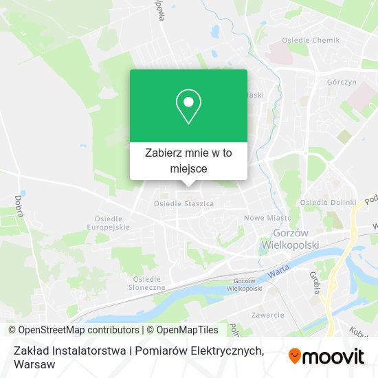 Mapa Zakład Instalatorstwa i Pomiarów Elektrycznych