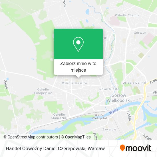 Mapa Handel Obwoźny Daniel Czerepowski