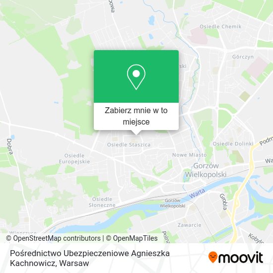 Mapa Pośrednictwo Ubezpieczeniowe Agnieszka Kachnowicz