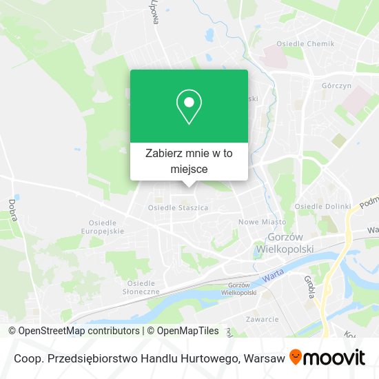 Mapa Coop. Przedsiębiorstwo Handlu Hurtowego