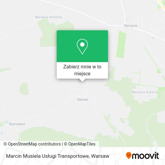 Mapa Marcin Musiela Usługi Transportowe