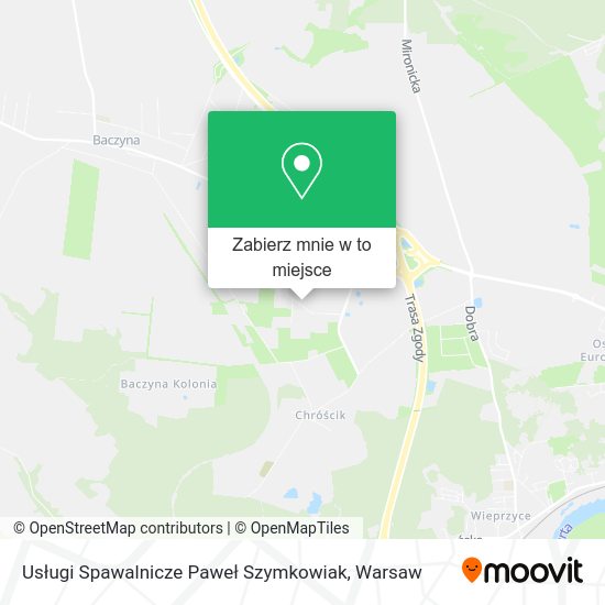 Mapa Usługi Spawalnicze Paweł Szymkowiak