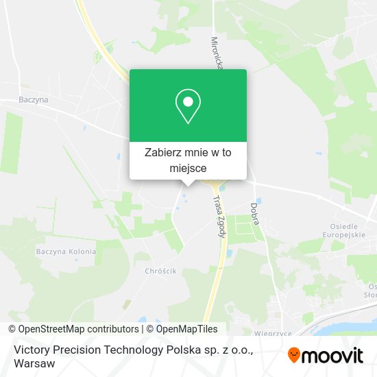 Mapa Victory Precision Technology Polska sp. z o.o.