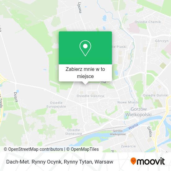 Mapa Dach-Met. Rynny Ocynk, Rynny Tytan