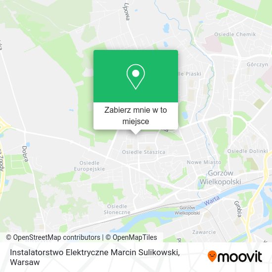 Mapa Instalatorstwo Elektryczne Marcin Sulikowski