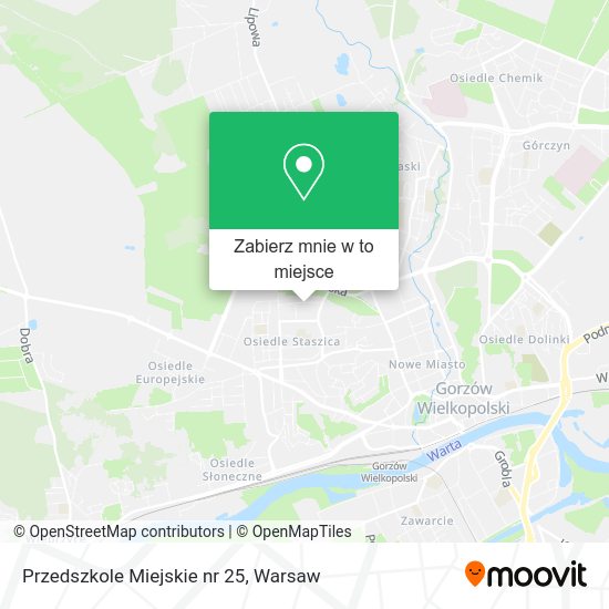 Mapa Przedszkole Miejskie nr 25