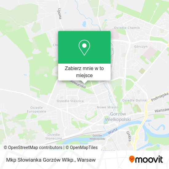 Mapa Mkp Słowianka Gorzów Wlkp.