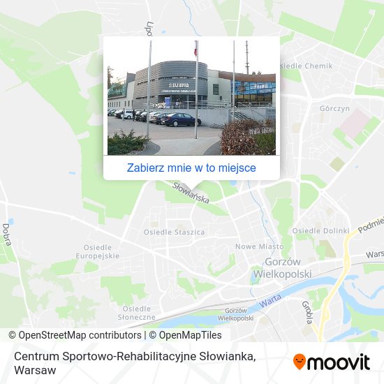 Mapa Centrum Sportowo-Rehabilitacyjne Słowianka