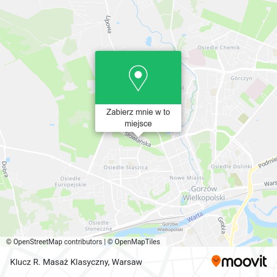 Mapa Klucz R. Masaż Klasyczny