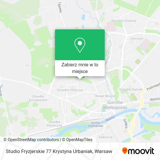 Mapa Studio Fryzjerskie 77 Krystyna Urbaniak