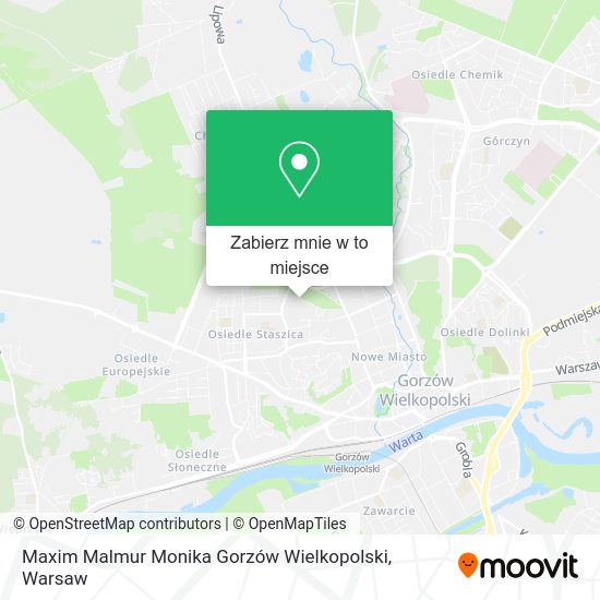 Mapa Maxim Malmur Monika Gorzów Wielkopolski