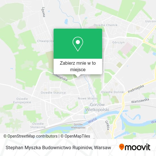 Mapa Stephan Myszka Budownictwo Rupiniów